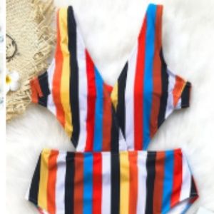 Passing Fancy Stripe One-Piece Swimsuit